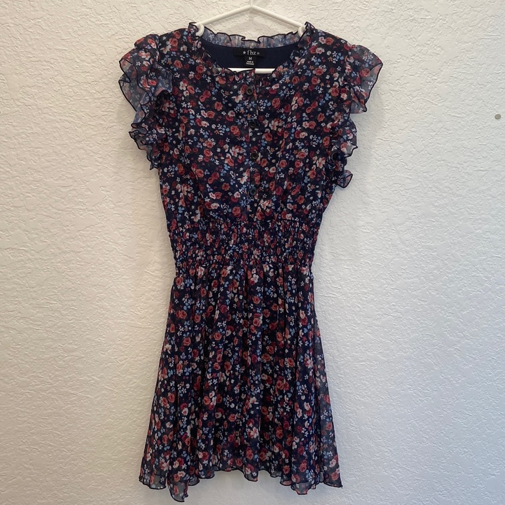 Flowers by Zoe (FBZ) floral ruffled dress